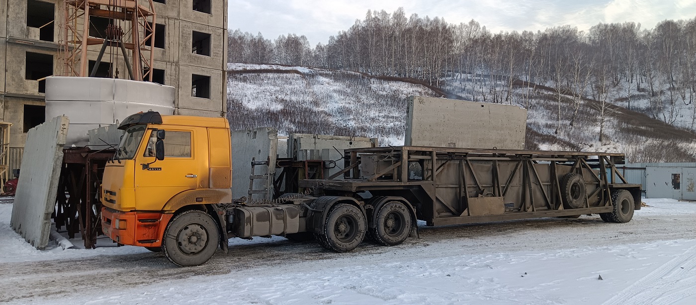 Аренда и услуги панелевозов для перевозки ЖБИ изделий в Завьялово
